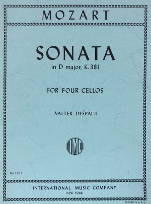 Sonata D major K 381 4 Cellos