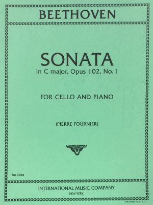 Sonata C major Op 102 No 1 Cello, Piano
