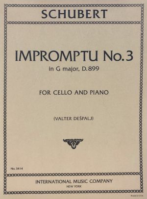Impromptu No 3 G major D 899 Cello, Piano