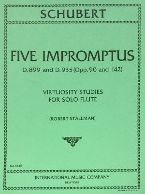 Five Impromptus D 899 and D 935 Vituosity Studies Flute