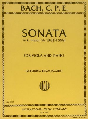 Sonata C major W.136 Viola, Piano