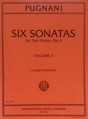 Six Sonatas Op 4 1 Violins Vol 2