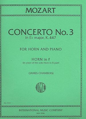 Concerto No 3 Eb Major Horn in F