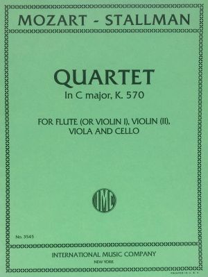 Quartet C major K 570 Flute, Violin, Viola, Cello