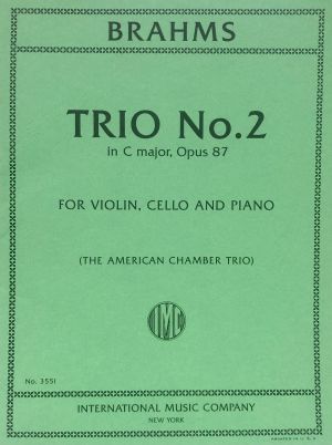 Trio No 2 C major Op 87 Violin, Cello, Piano