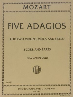 Five Adagios 2 Violins, Viola, Cello, Score and Parts