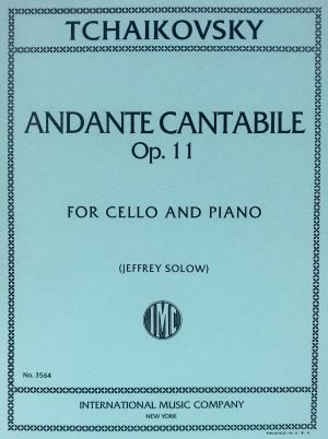 Andante Cantabile Op 11 Cello, Piano