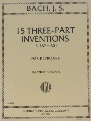 15 Three-Part Inventions S 787-801 Keyboard