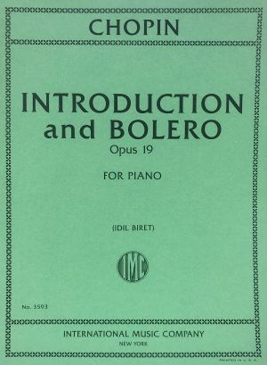 Introduction and Bolero Op 19 Piano