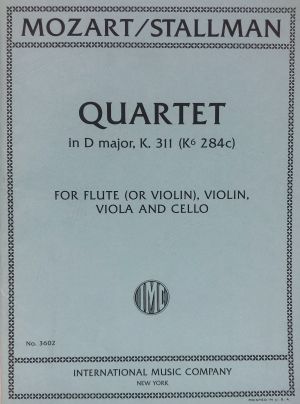Quartet D major K 311 Flute, Violin, Viola, Cello
