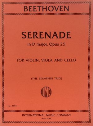Serenade D major Op 25 Violin, Viola, Cello