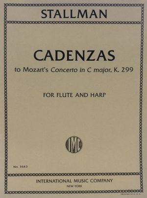 Cadenzas To Mozart's Concerto C major K 299 Flute, Harp