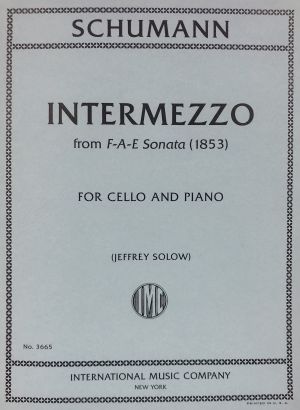 Intermezzo from F-A-E Sonata 1853 Cello, Piano