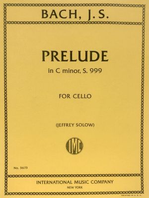 Prelude C minor S 999 Cello