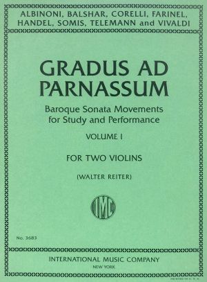 Gradus Ad Parnassum Baroque Sonata Movements 2 Violins Vol 1