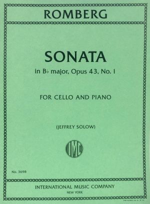 Sonata Bb major Op 43 No 1 Cello, Piano
