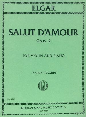 Salut D'Amour Op 12 Violin, Piano