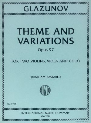 Theme and Variations Op 97 2 Violins, Viola, Cello