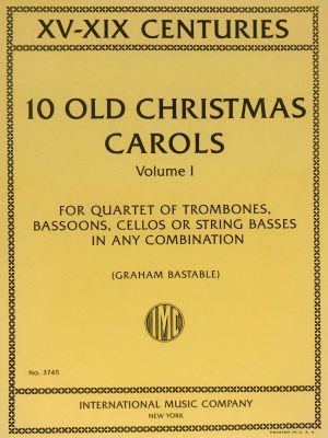 10 Old Christmas Carols Quartets Vol 1