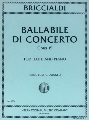 Ballabile Di Concerto Op 15 Flute, Piano