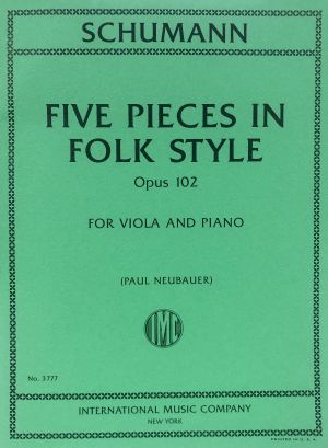 Five Pieces Folk Style Op 102 Viola, Piano