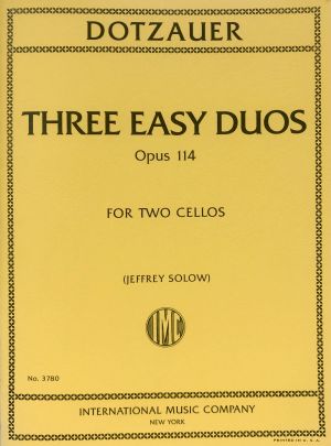 THREE EASY DUOS OPUS 114 FOR 2 CELLOS