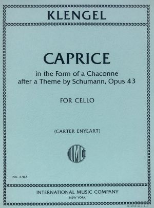Caprice after a Theme by Schumann Op 43 Cello