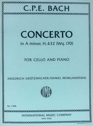 Concerto A minor H 432 Wq 170 Cello, Piano