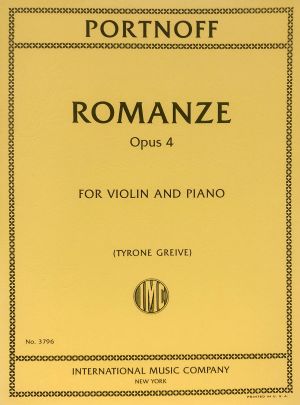 Romanze Op 4 Violin, Piano
