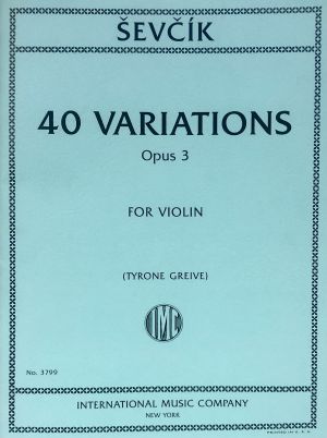 40 VARIATIONS OPUS 3 FOR VIOLIN