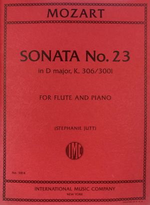 Sonata No 23 D major K 306/300I Flute, Piano