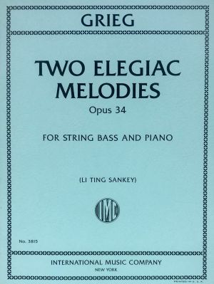 TWO ELEGIAC MELODIES OPUS 34 STRING BASS/PIANO