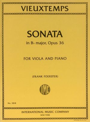 SONATA IN B FLAT MAJOR OPUS 36 VIOLA/PIANO