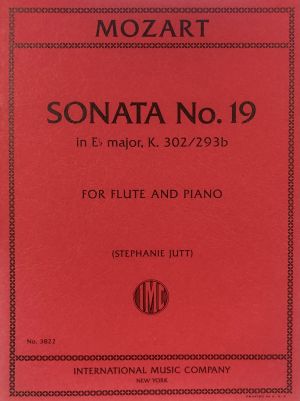 Sonata No 19 Eb major K 302/293b Flute, Piano