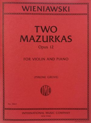 Two Mazurkas Op 12 Violin, Piano