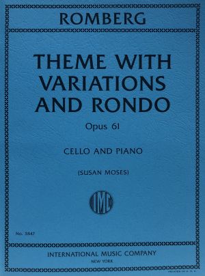 Theme with Variations and Rondo Op 61 Cello, Piano