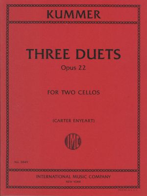 Three Duets Op 22 for 2 Cellos