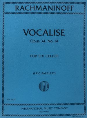 Vocalise Op 34 No 14 for Six Cellos