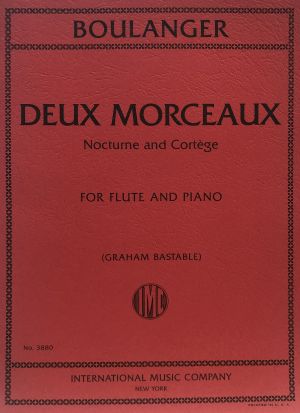 Deux Morceaux Flute, Piano