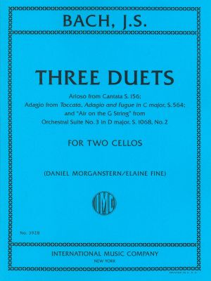 Three Duets: S.1068, S.564, S.156 for 2 Cellos