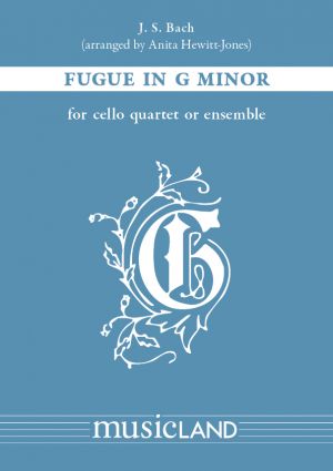 Fugue G minor 4 Cellos Score and Parts