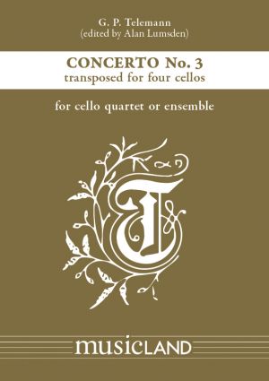 3rd Concerto 4 Cellos Score and Parts