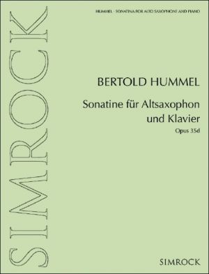 Sonatina for Alto Saxophone and Piano Op. 35d