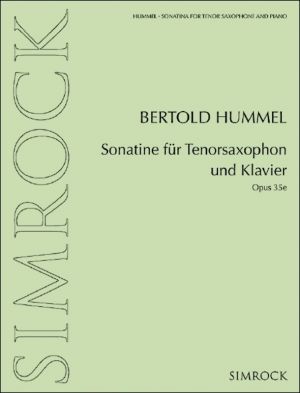 Sonatina for Tenor Saxophone and Piano Op. 35e