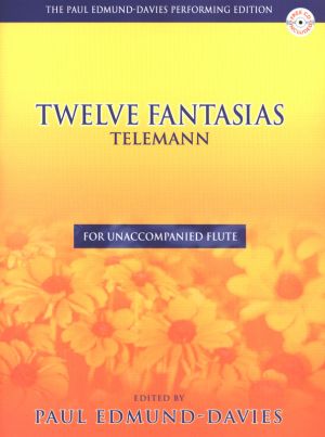 12 Fantasias For Flute Book & CD