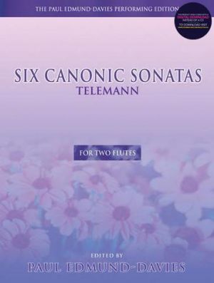 Six Canonic Sonatas 2 Flutes Book & CD