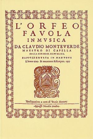 L'Orfeo Favola In Musica SV.318