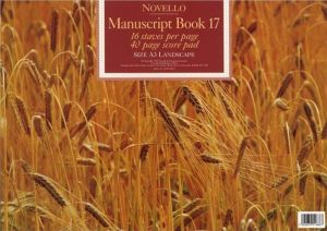 Novello Manuscript Book 17 A3 Landscape Score