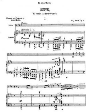 Dale Suite Op.2 Viola/Piano(Archive Ed.)