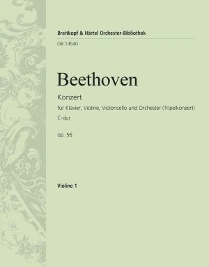 Triple Concerto in C major Op. 56 - Violin 1